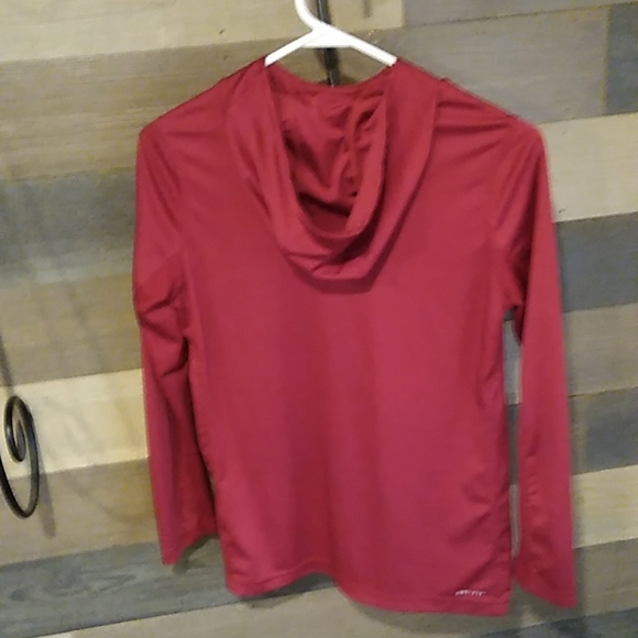 Nike Dri Fit Hoodie, Boys Sz L. Reddish/Maroon - Picture 2 of 6